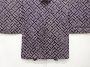 アンティーク　本総絞り　抽象模様　長羽織